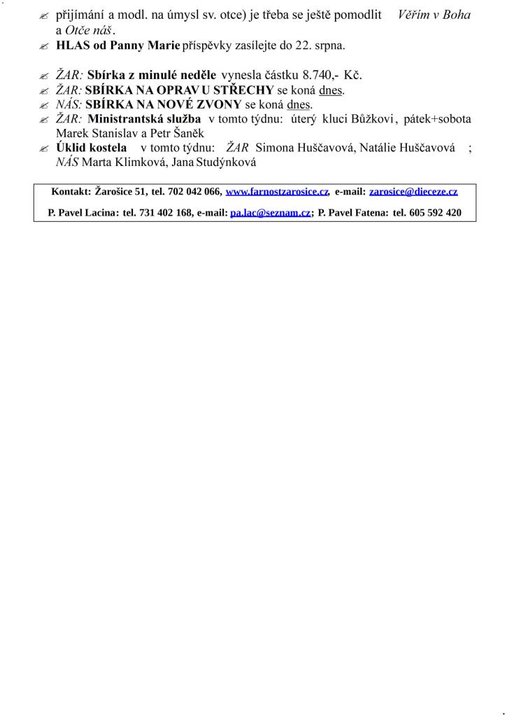 16a neděle v&nbsp;mezidobí 25