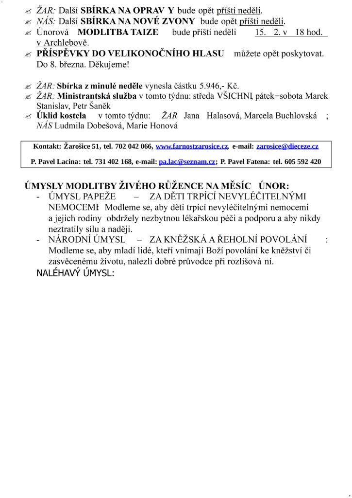 5a neděle v&nbsp;mezidobí 26