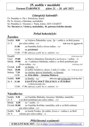 25 neděle v mezidobí 25