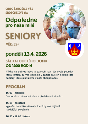 setkání seniorů u kávy