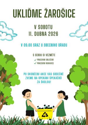 úklidová akce v obci